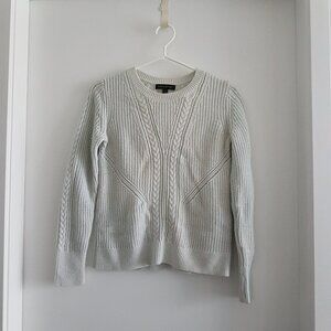 2for$30🏷Banana Republic Cable Pointelle Knit Sweater Merino Wool Blend S
